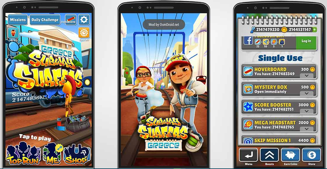 Download Subway Surfers MOD coins/keys 3.22.2 APK free for